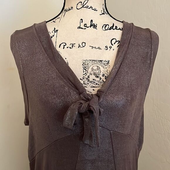 Y2K Marc By Marc Jacobs Brown Metallic Tunic - Picture 4 of 9